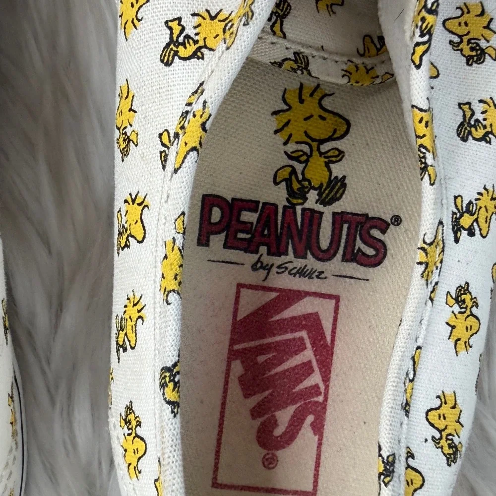 Vans x Peanuts Authentic Woodstock Cream Yellow Sneakers VN0A38EMOQW Mens 8 W9.5